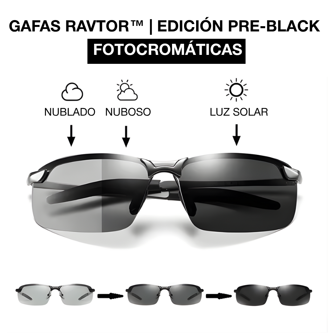 GAFAS RAVTOR™ | EDICIÓN PRE-BLACK FOTOCROMÁTICAS